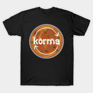 Instant Korma or Instant Karma Funny India Pakistan Food design T-Shirt